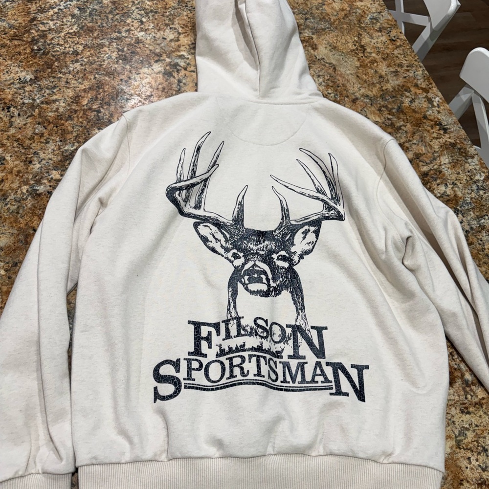 Filson Sportsman Hoodie with Deer Graphic